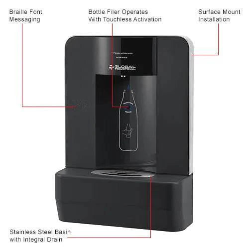 Global Industrial™ Surface Mount Water Bottle Filling Station – Filtered, ADA Compliant – 761251
