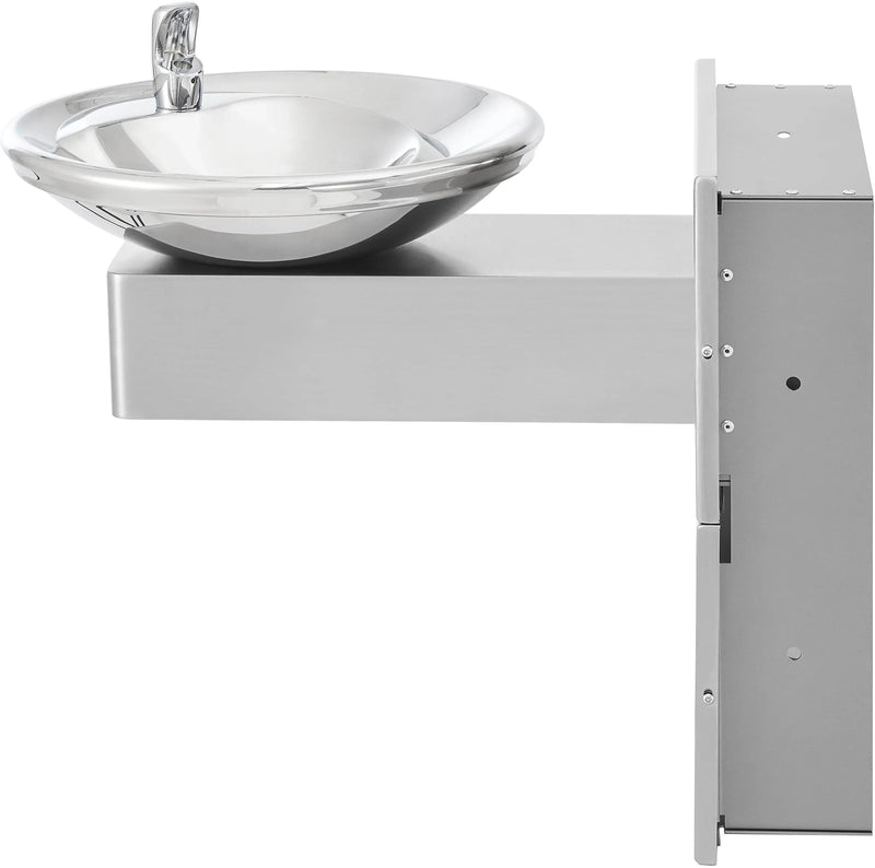 Global Industrial™ In-Wall Filtered Drinking Fountain –Vandal-Resistant, ADA Compliant – 270317F