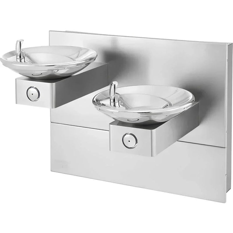 Global Industrial™ In-Wall Bi-Level Drinking Fountain – Vandal-Resistant, ADA Compliant – 270318