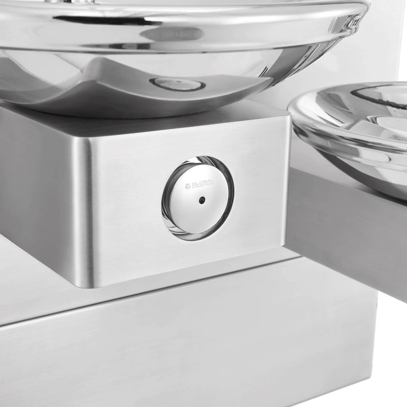 Global Industrial™ In-Wall Bi-Level Drinking Fountain – Vandal-Resistant, ADA Compliant – 270318