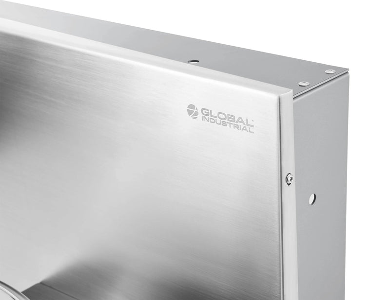 Global Industrial™ In-Wall Bi-Level Drinking Fountain – Vandal-Resistant, ADA Compliant – 270318