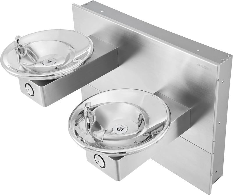 Global Industrial™ In-Wall Bi-Level Drinking Fountain – Vandal-Resistant, ADA Compliant – 270318