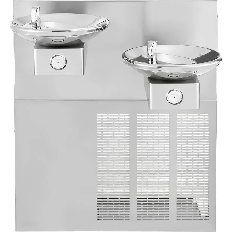 Global Industrial™ In-Wall Filtered & Refrigerated Bi-Level Drinking Fountain – 8 GPH Chilled Water – 270319F