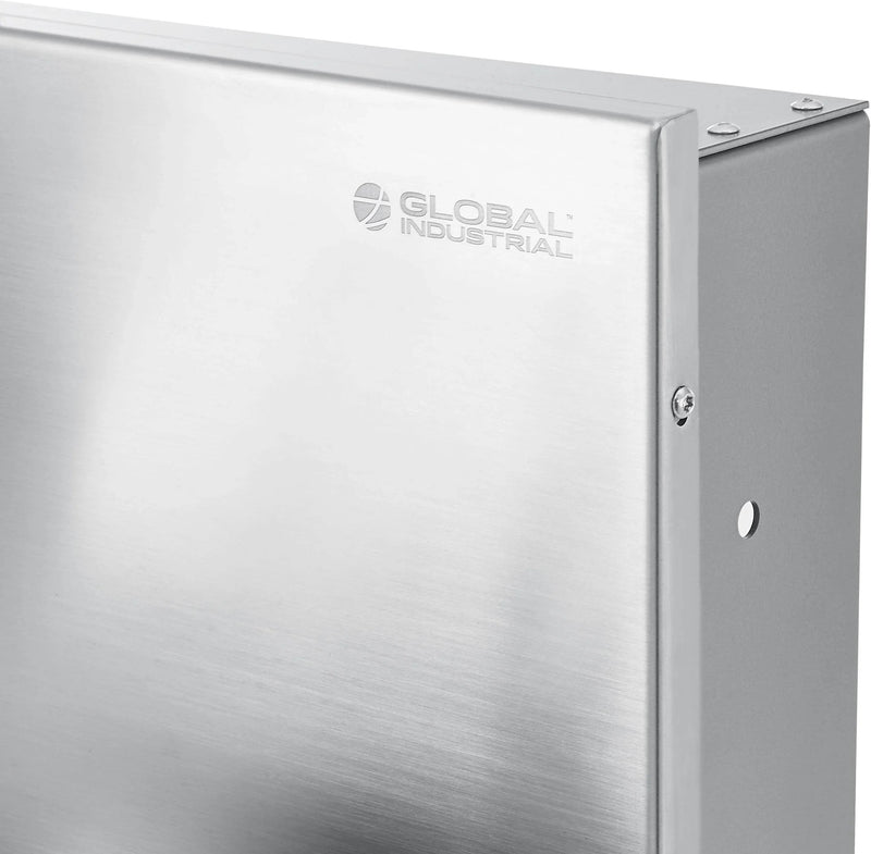 Global Industrial™ In-Wall Filtered & Refrigerated Bi-Level Drinking Fountain – 8 GPH Chilled Water – 270319F