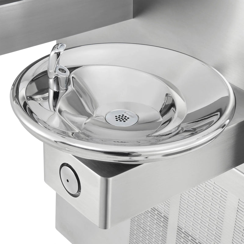 Global Industrial™ In-Wall Refrigerated Bi-Level Drinking Fountain – Vandal-Resistant and ADA Compliant – 270319