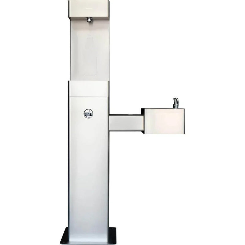 Global Industrial™ Outdoor Drinking Fountain with Bottle Filling Station – Stainless Steel, ADA Compliant – 761216