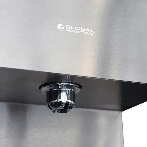 Global Industrial™ Outdoor Drinking Fountain with Bottle Filling Station – Stainless Steel, ADA Compliant – 761216