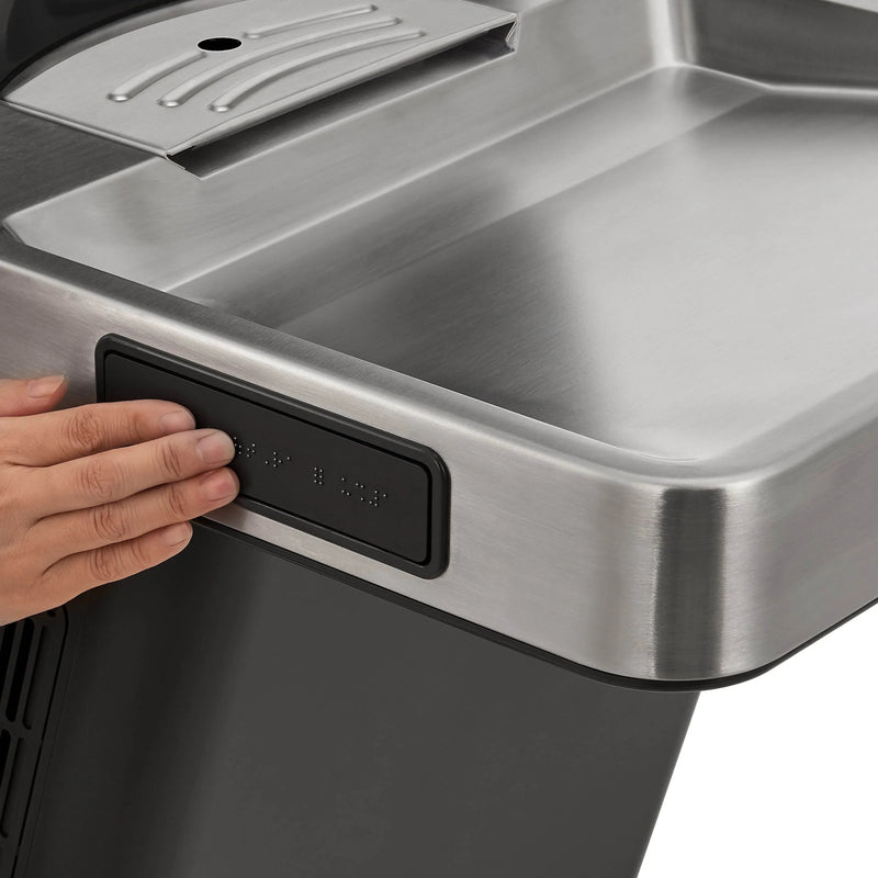 Global Industrial™ Refrigerated Drinking Fountain with Touchless Bottle Filler – 8 GPH, ADA Compliant – 761218