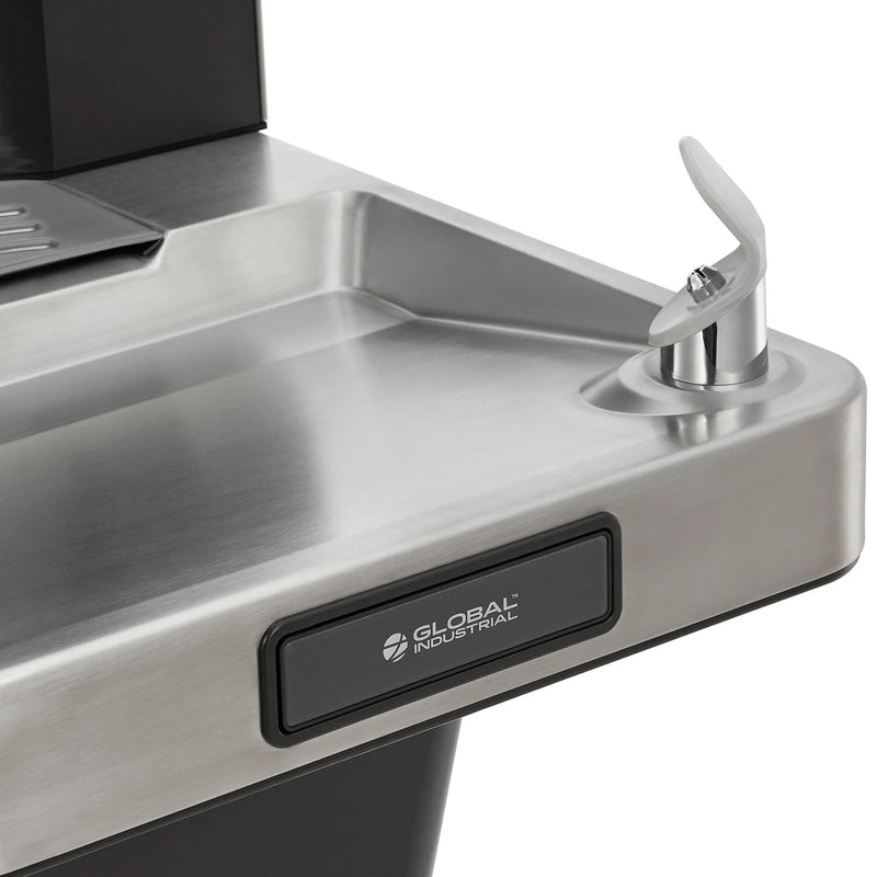 Global Industrial™ Refrigerated Drinking Fountain with Touchless Bottle Filler – 8 GPH, ADA Compliant – 761218