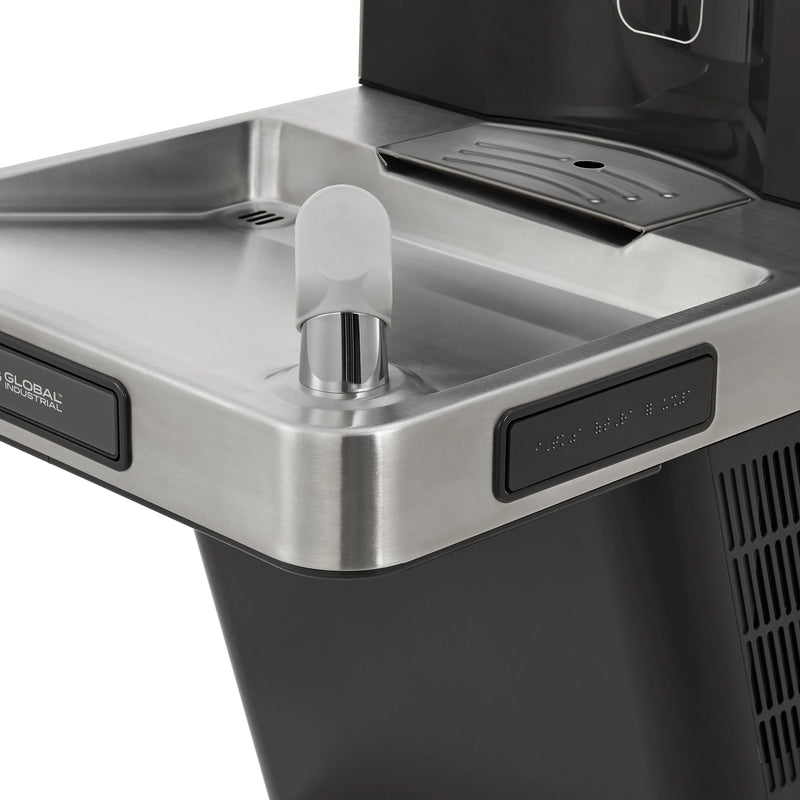 Global Industrial™ Refrigerated Drinking Fountain with Touchless Bottle Filler – 8 GPH, ADA Compliant – 761218