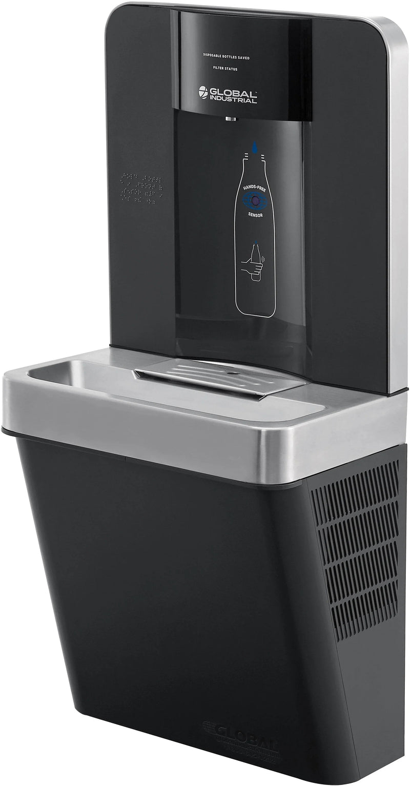 Global Industrial™ Refrigerated Water Bottle Filling Station – Touchless Sensor, Filtered – 761219