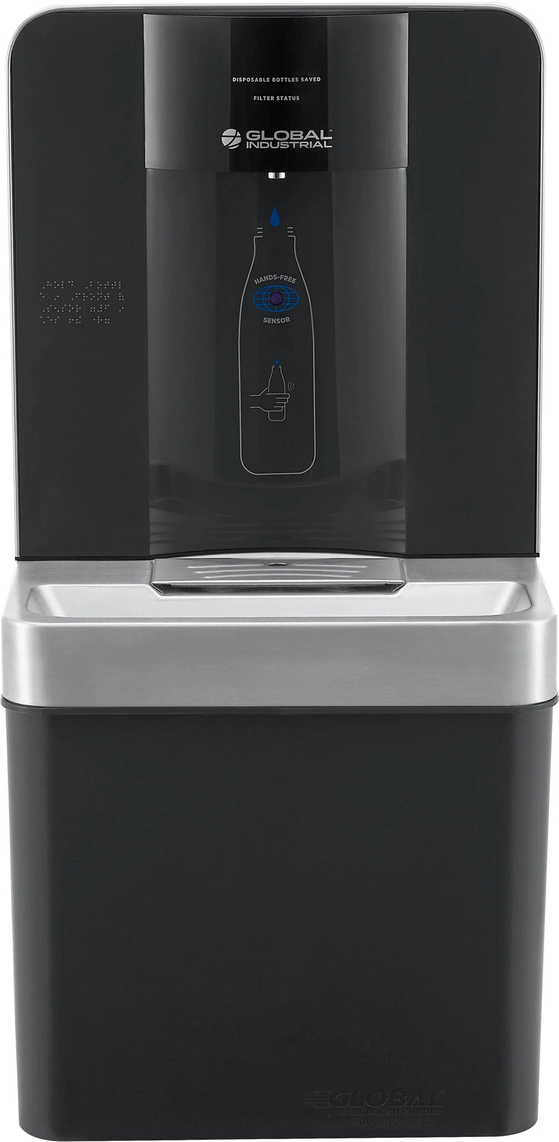 Global Industrial™ Refrigerated Water Bottle Filling Station – Touchless Sensor, Filtered – 761219