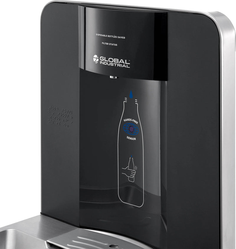 Global Industrial™ Refrigerated Water Bottle Filling Station – Touchless Sensor, Filtered – 761219