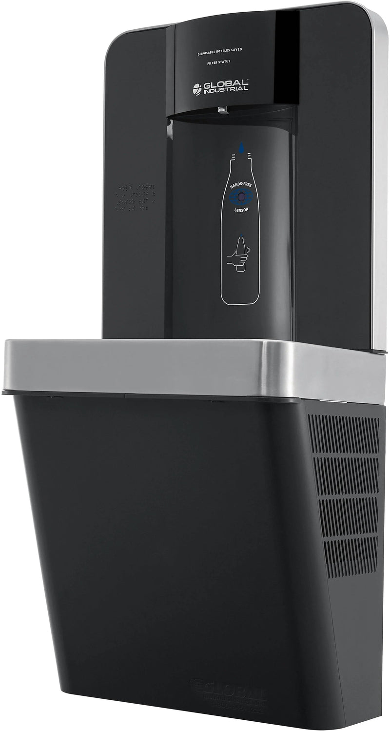 Global Industrial™ Refrigerated Water Bottle Filling Station – Touchless Sensor, Filtered – 761219
