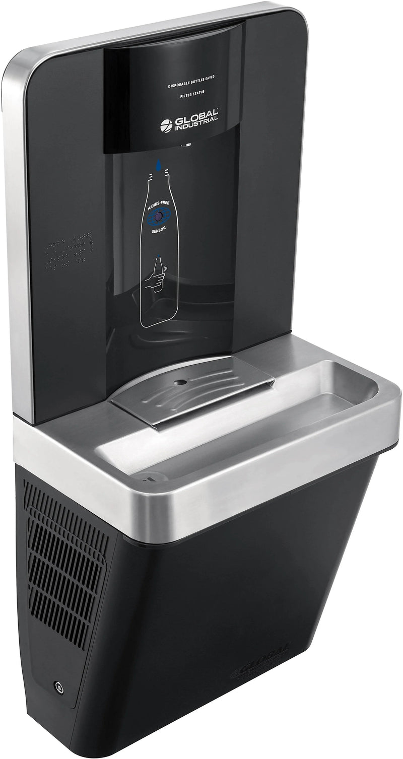 Global Industrial™ Refrigerated Water Bottle Filling Station – Touchless Sensor, Filtered – 761219