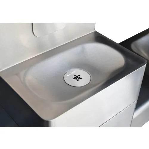 Global Industrial™ Outdoor Bottle Filling Station with Bi-Level Drinking Fountain, Unfiltered – Vandal-Resistant – 761220BK