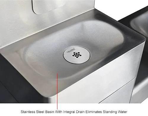 Global Industrial™ Outdoor Bottle Filler & Drinking Fountain with Pet Station – Unfiltered – 761221