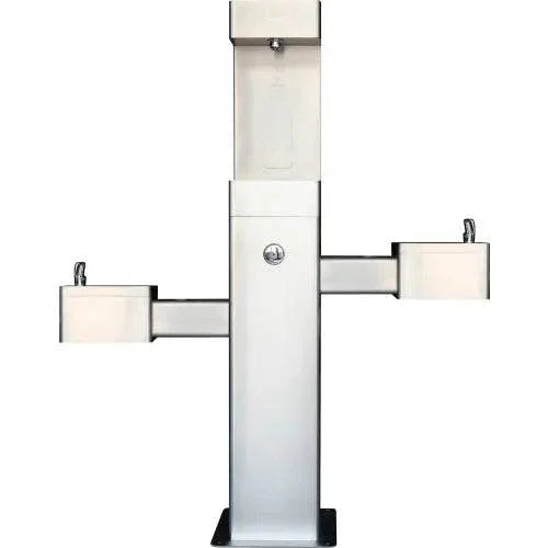 Global Industrial™ Outdoor Bottle Filler & Drinking Fountain with Pet Station – Unfiltered – 761221