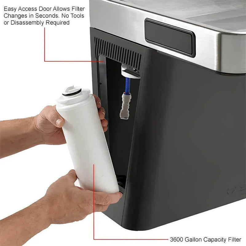 Global Industrial™ Bi-Level Refrigerated Drinking Fountain – Filtered, ADA Compliant – 761244