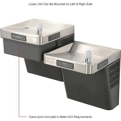 Global Industrial™ Bi-Level Refrigerated Drinking Fountain – Filtered, ADA Compliant – 761244