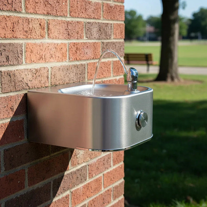 Elkay EDFP210FPK Freeze-Resistant Outdoor Wall-Mounted Drinking Fountain