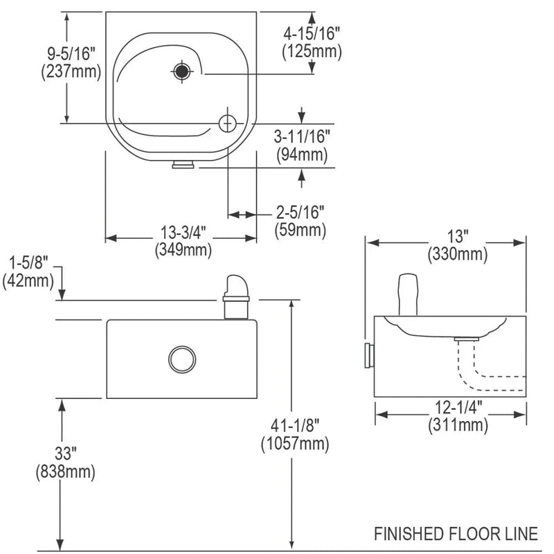 Elkay EDFP210FPK Freeze-Resistant Outdoor Wall-Mounted Drinking Fountain