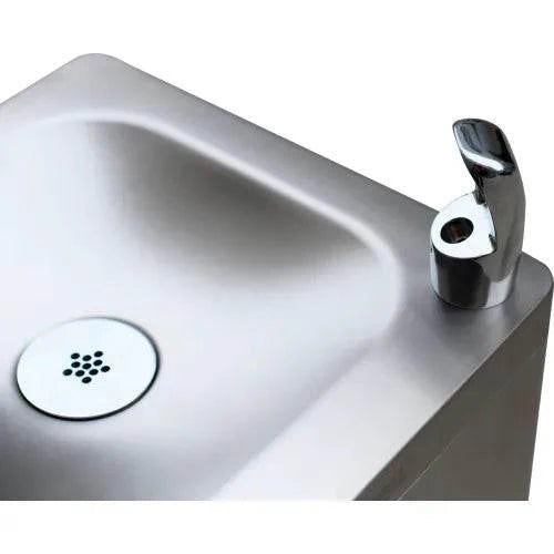 Global Industrial™ Outdoor Bottle Filling Station with Bi-Level Drinking Fountain, Unfiltered – Vandal-Resistant – 761220BK