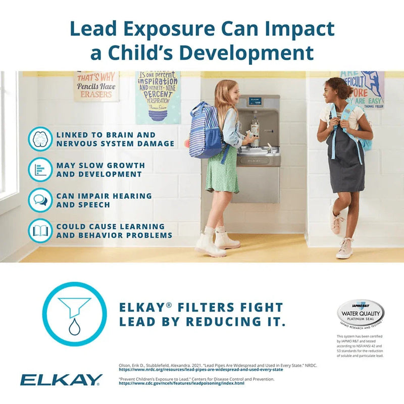Elkay 51300C-3PK WaterSentry® Lead + Microplastics NSF/ANSI Certified Filter (3-Pack) (Bottle Fillers)